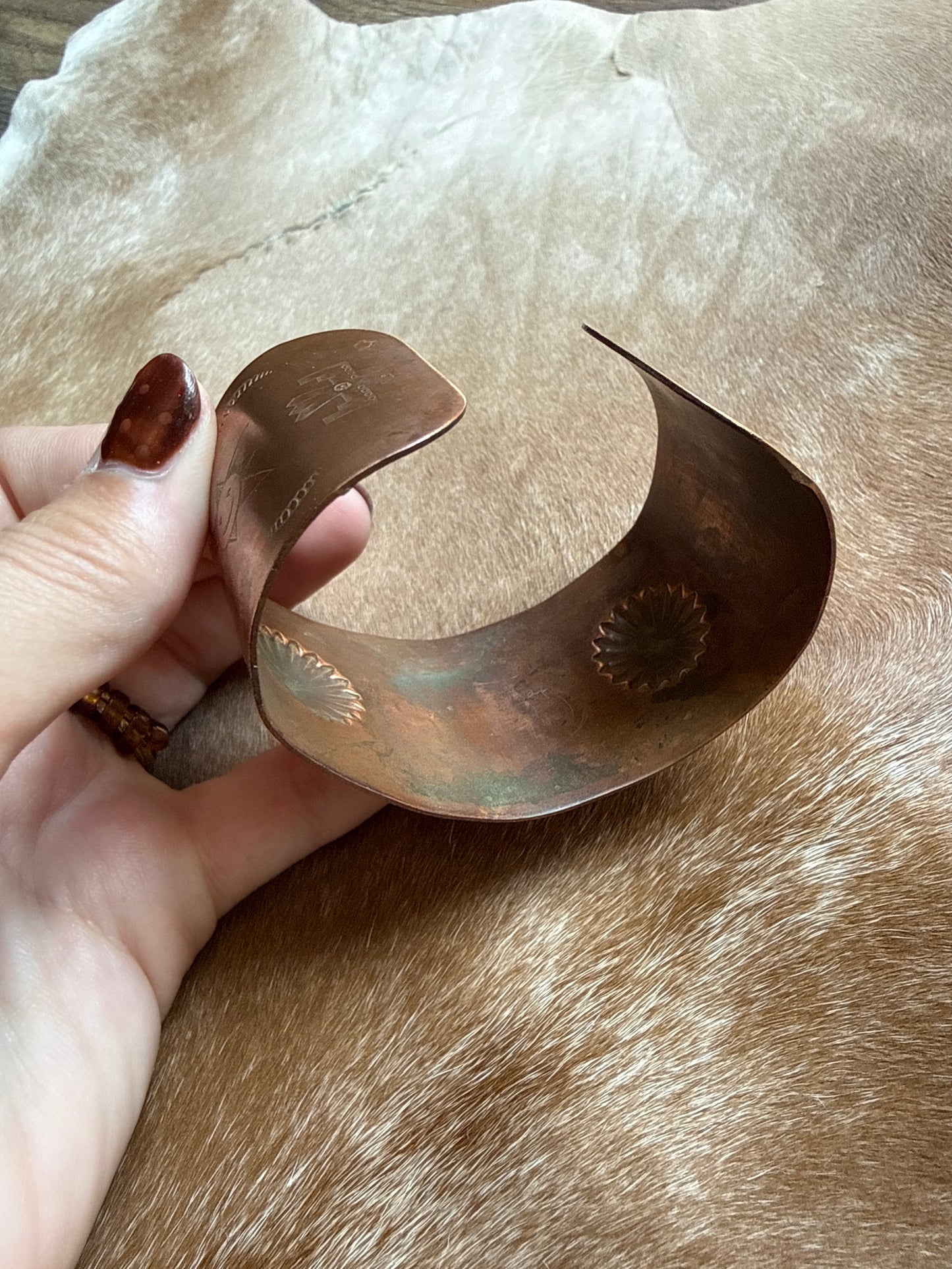 Chisholm Trail Copper Cuff