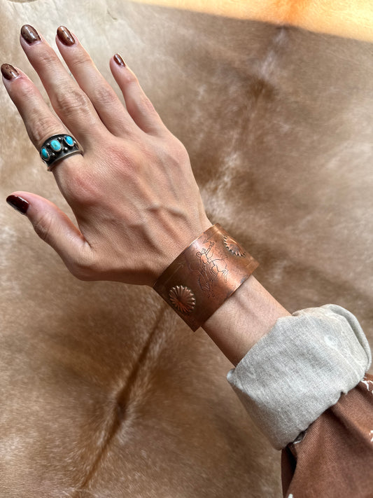 Chisholm Trail Copper Cuff