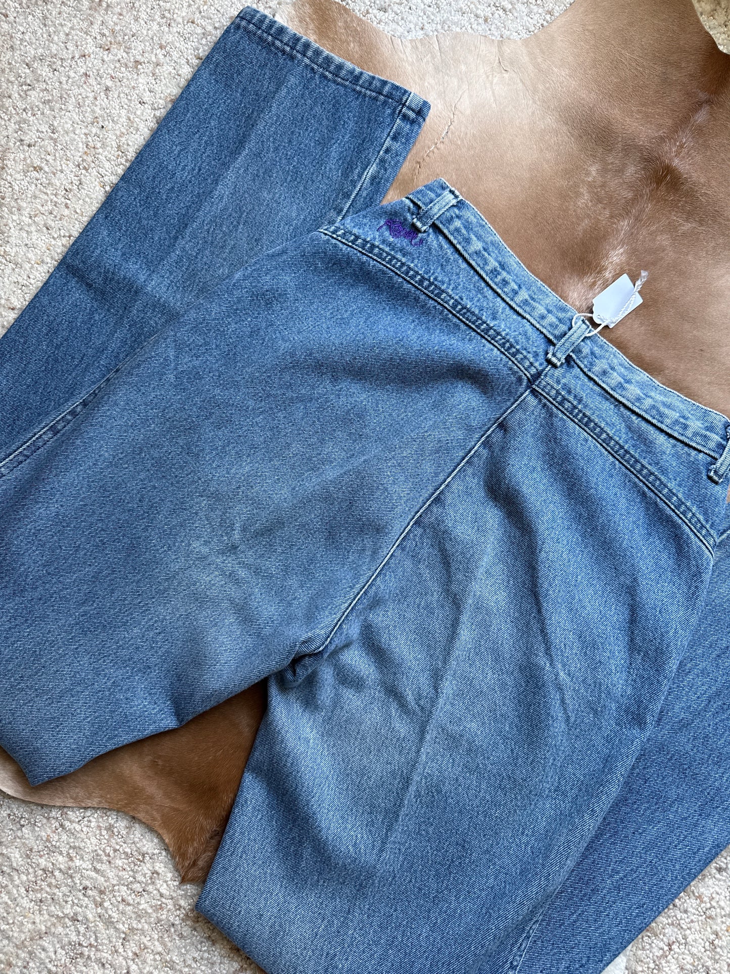 27" Denim Lightwash Aztec Ropers