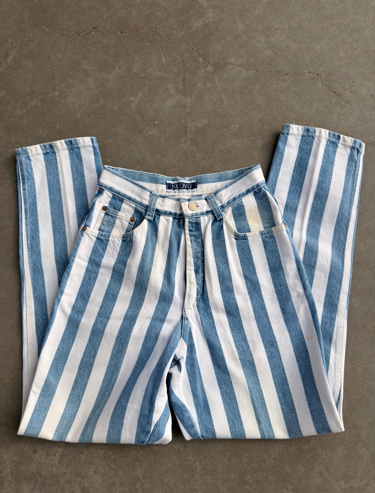 25” Vintage Striped Jeans
