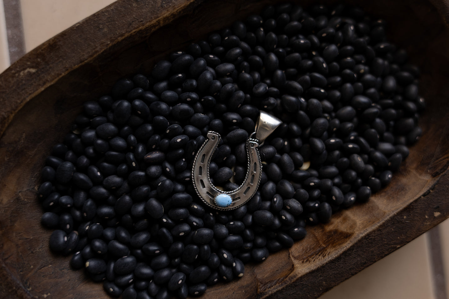 The Golden Hills Horseshoe Pendant