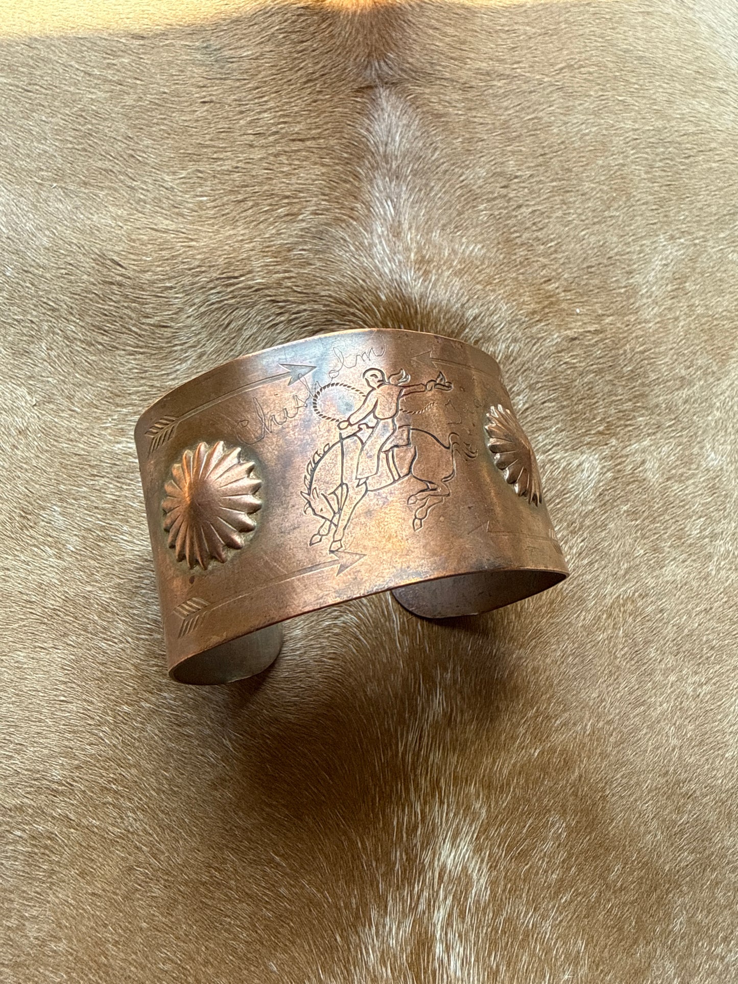 Chisholm Trail Copper Cuff
