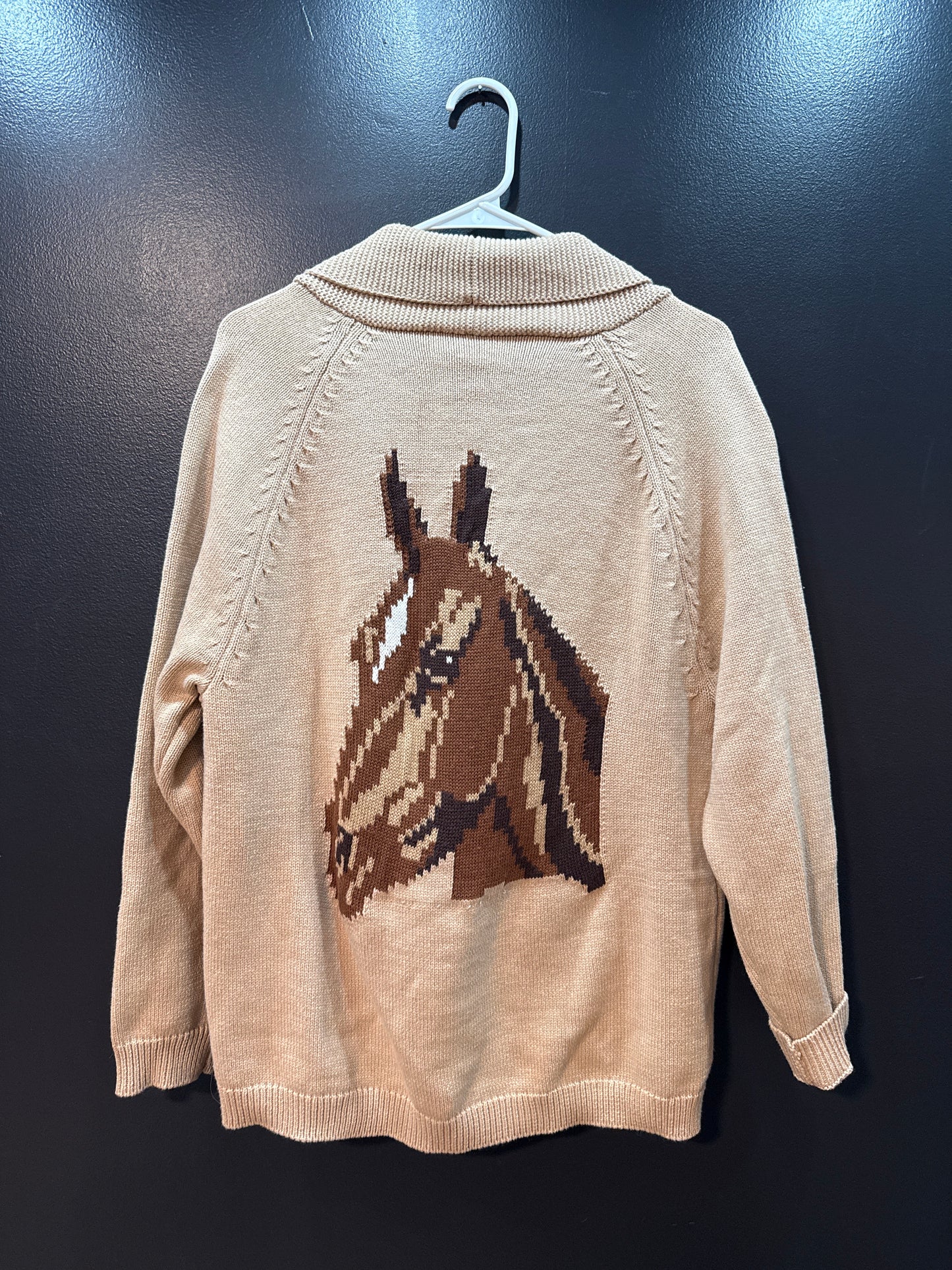 Tan Horse Cardigan
