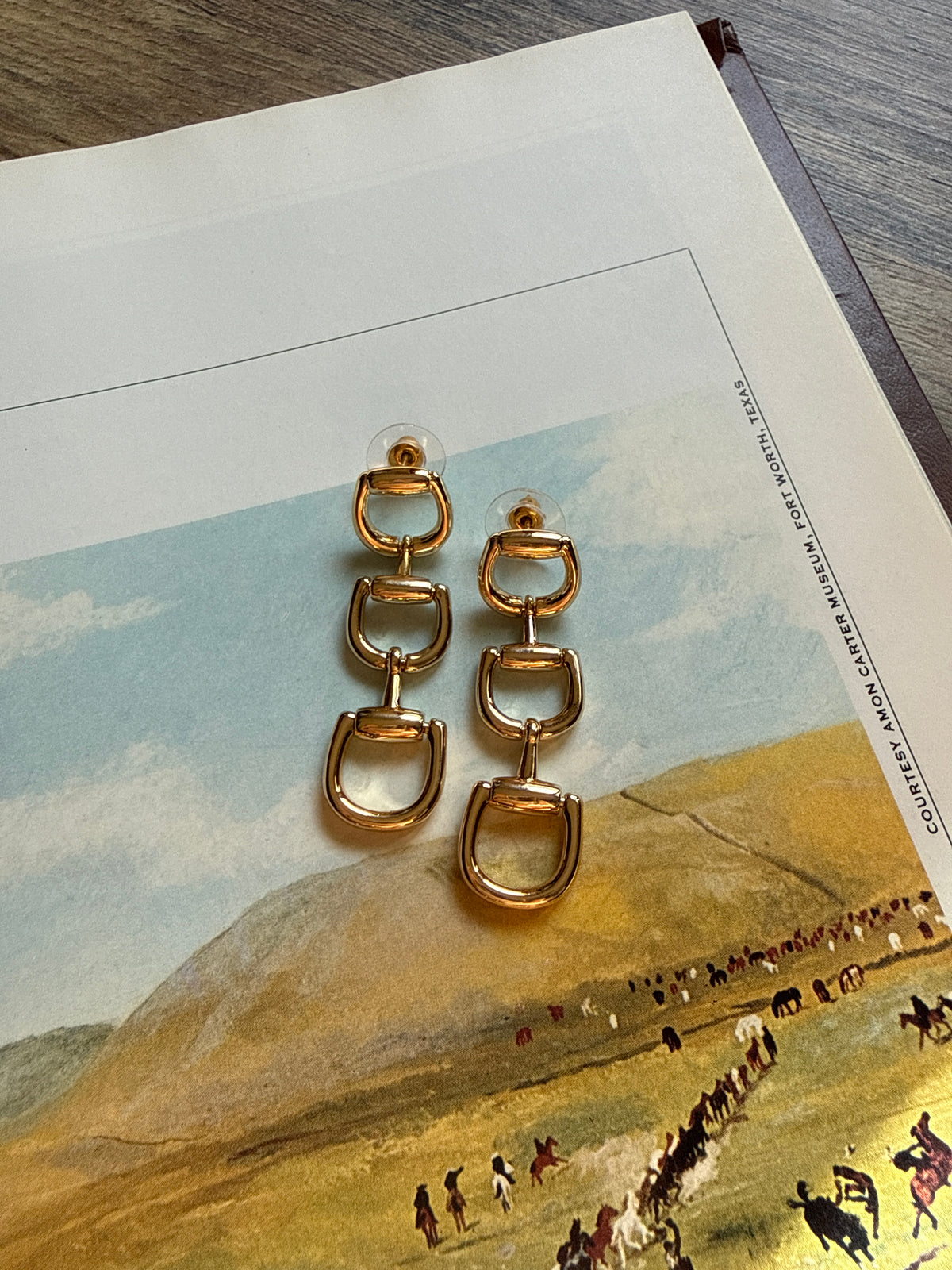 Gold Bit Earrings