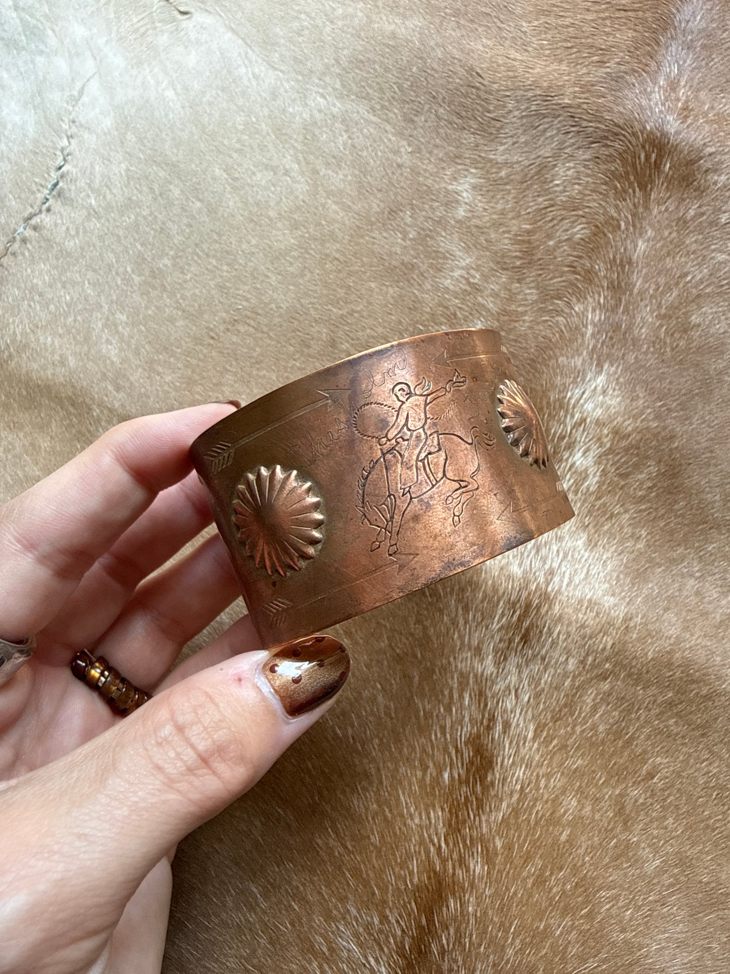 Chisholm Trail Copper Cuff