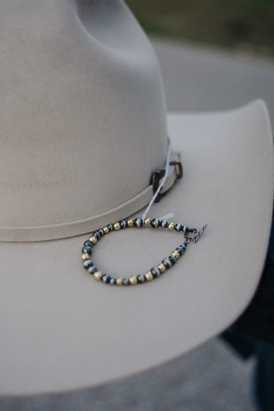 Gold N Pearl Bracelet