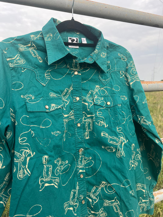 Turquoise Saddle Top
