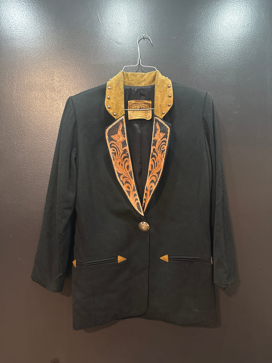 Leather Means Business Blazer