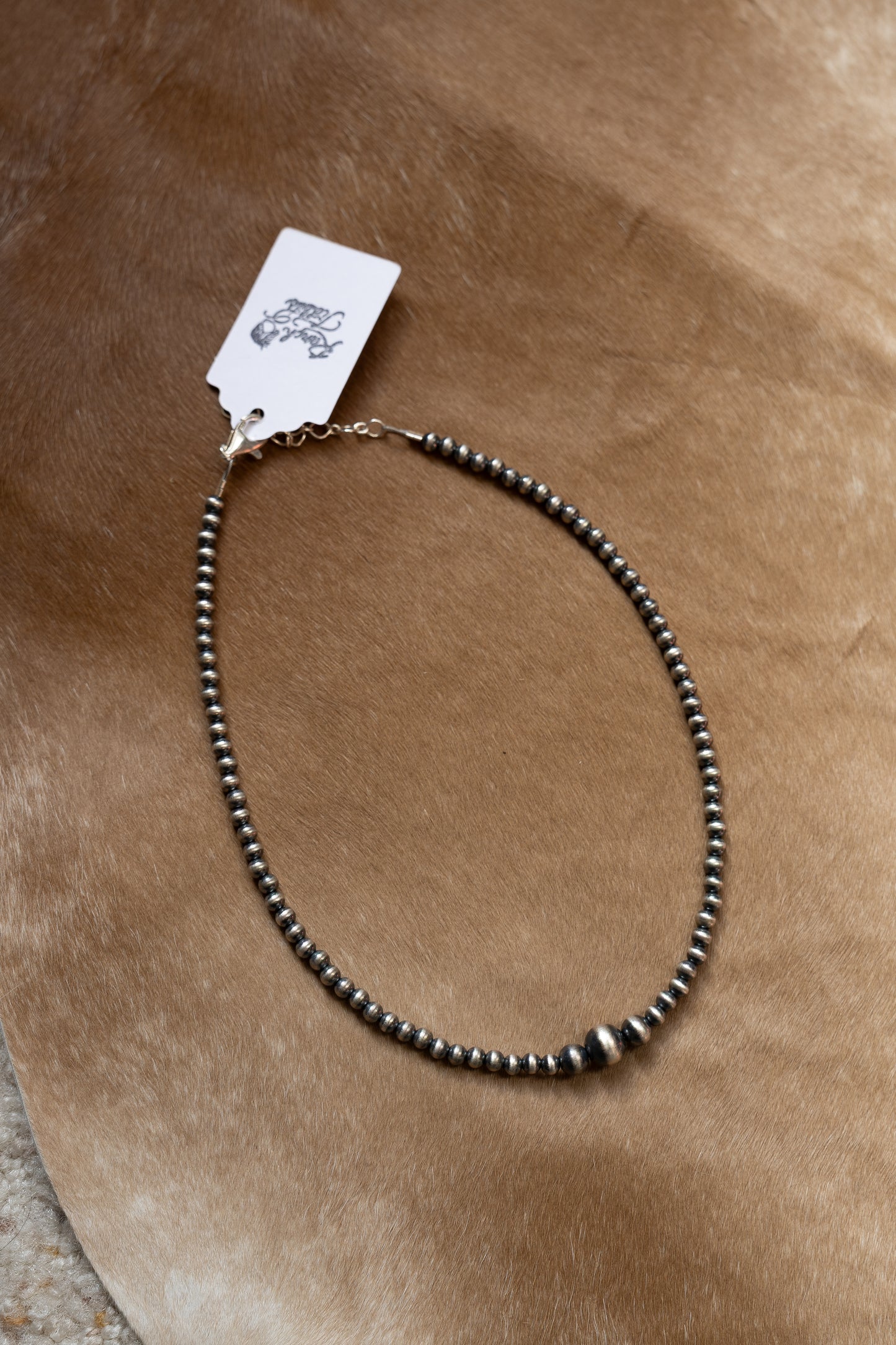 Sterling Pearl Choker 14”