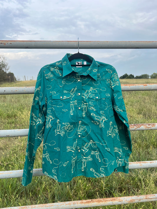 Turquoise Saddle Top