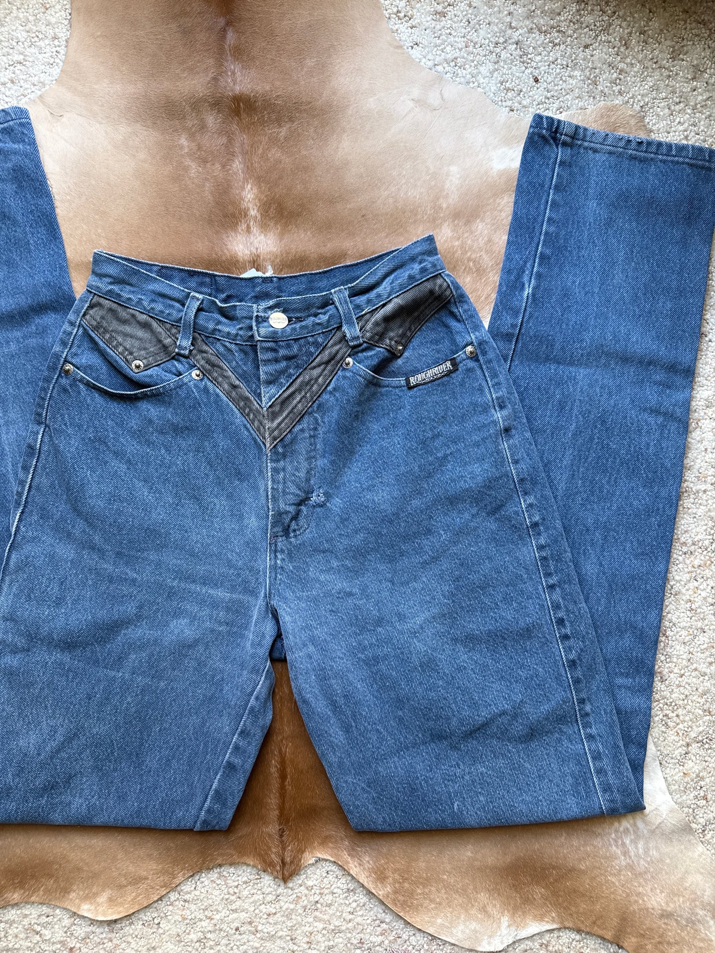 25" Black & Denim Roughriders