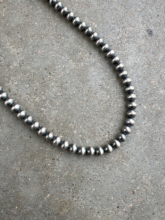 6mm 24” Navajo Pearl Necklace