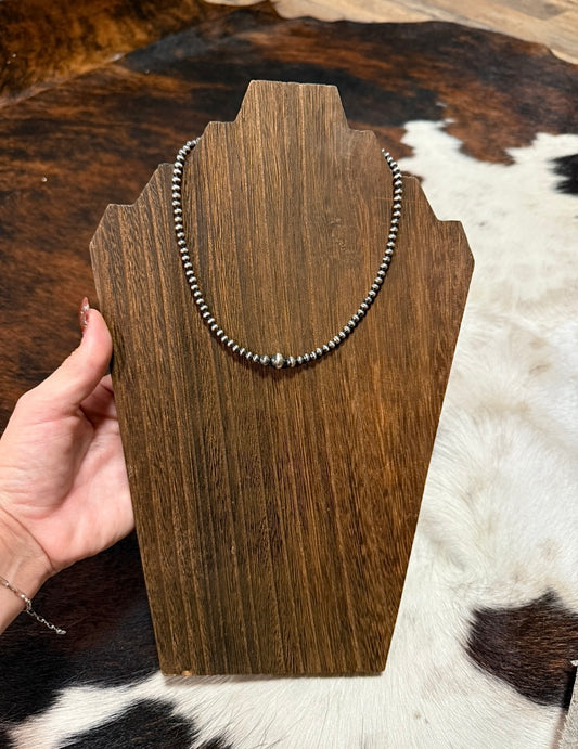 Sterling Pearl Choker 14”