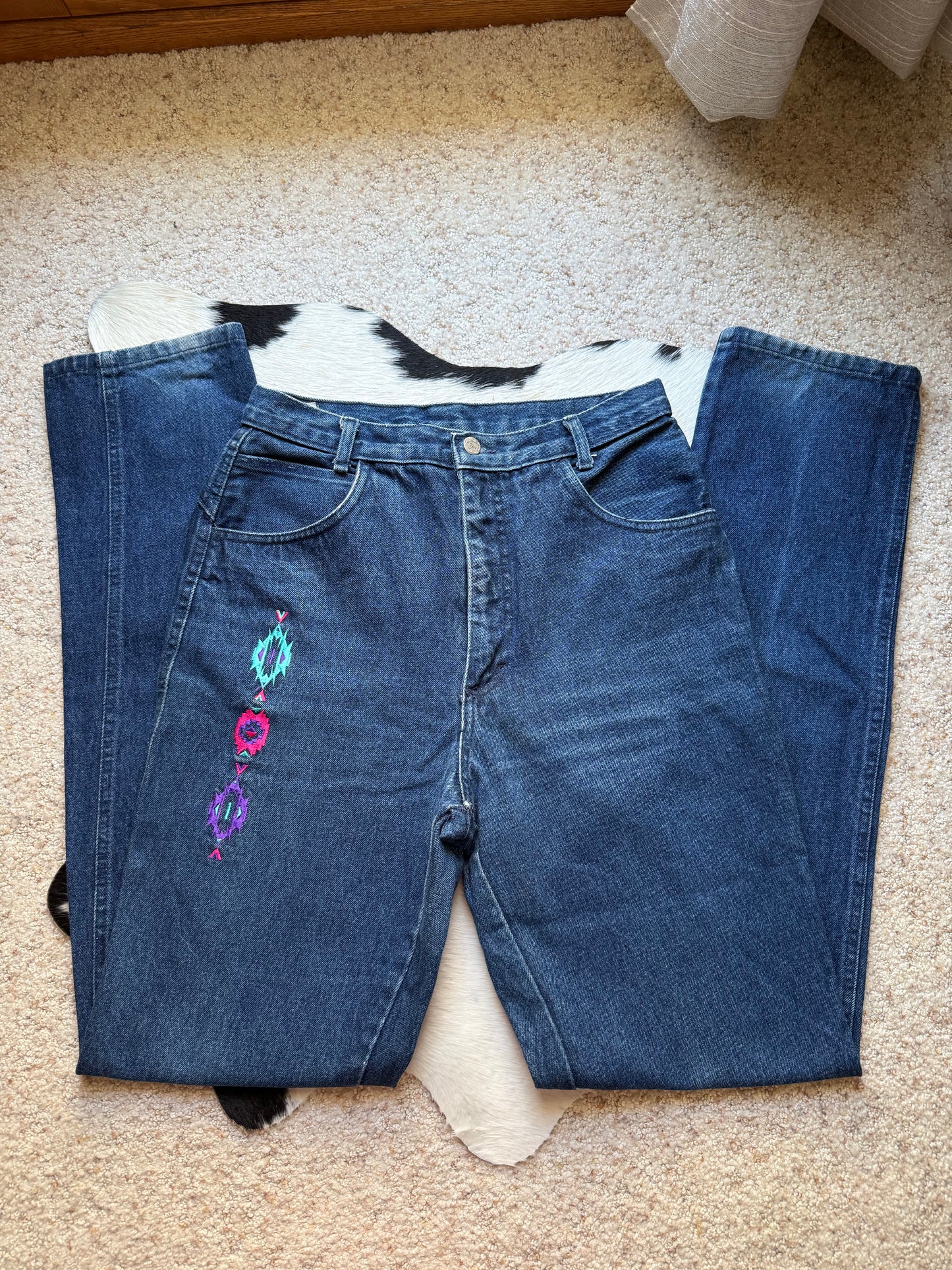 30” Denim Aztec Ropers