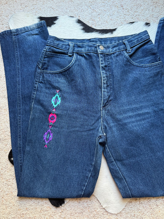 30” Denim Aztec Ropers